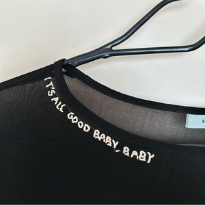 Embroidered Sheer Dress